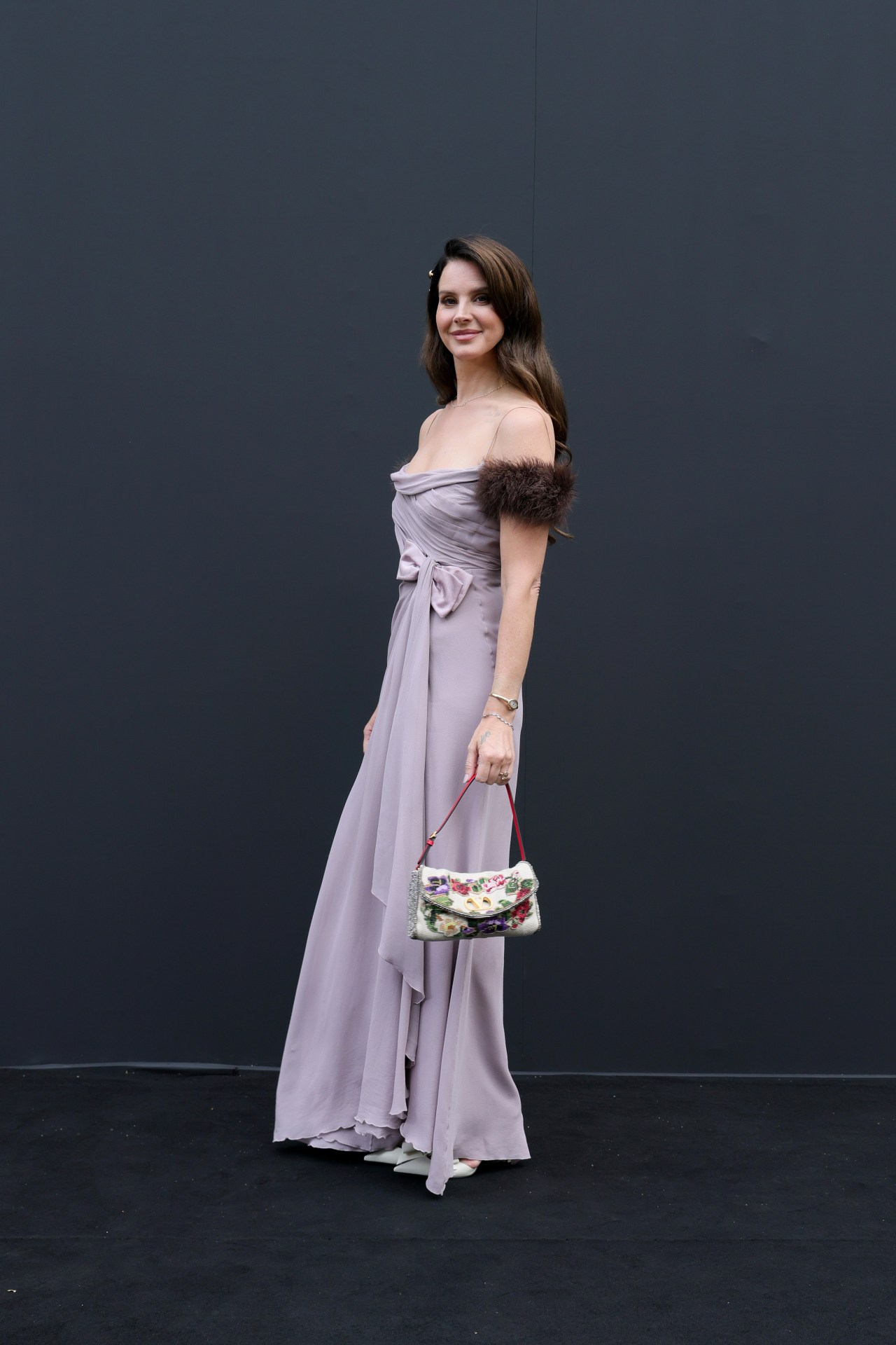 Lana Del Rey at the Valentino Paris Fashion Week show in October 2025