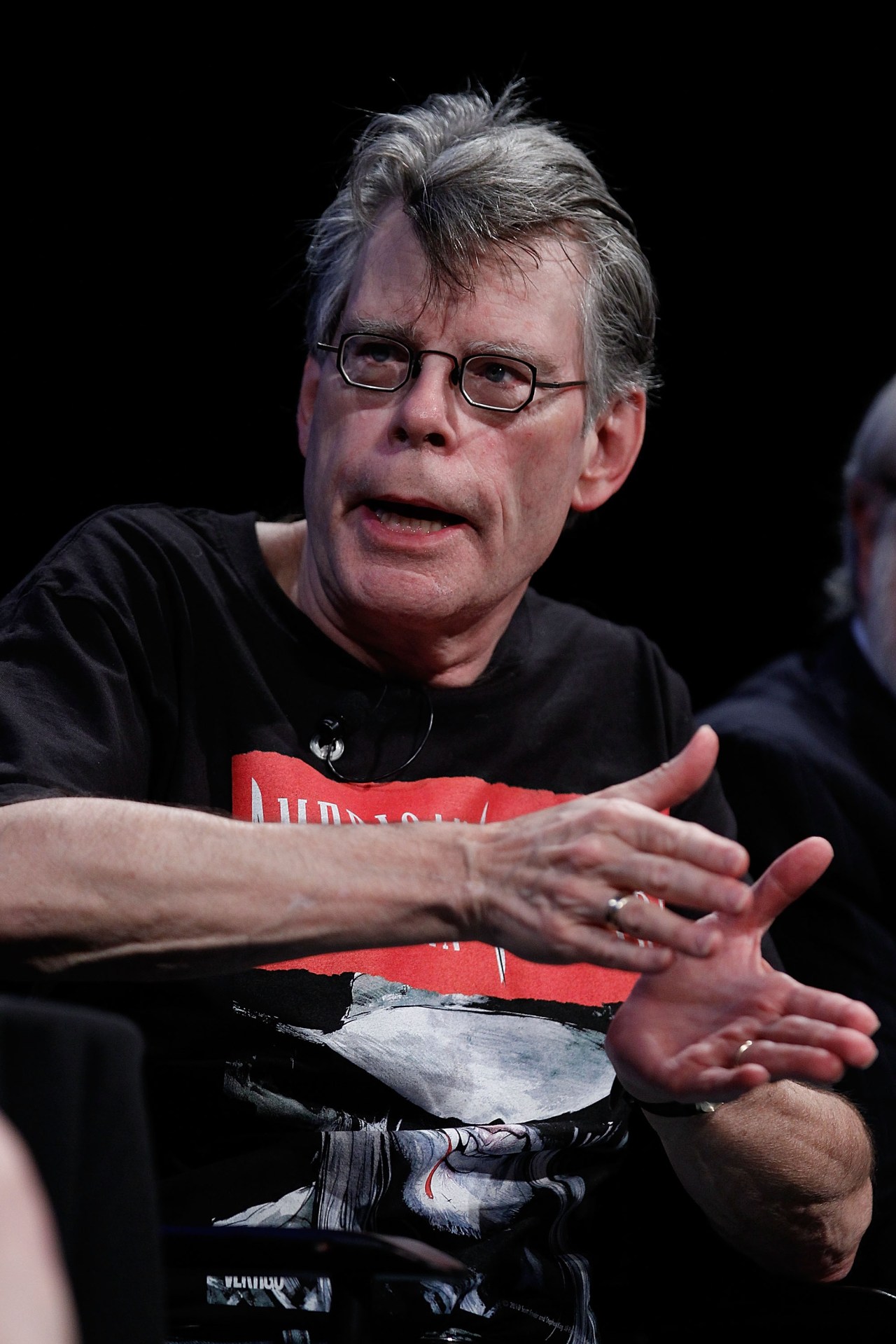Stephen King speaking at the 2010 New Yorker Festival in New York City