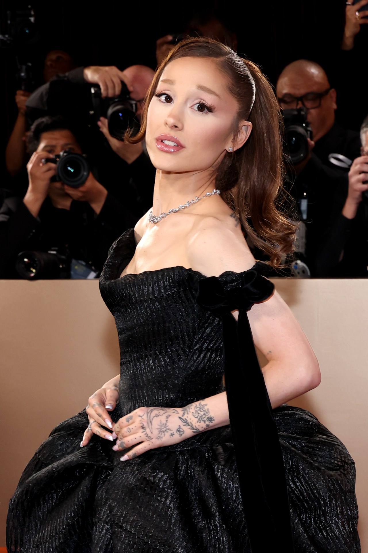 Ariana Grande at the 83rd Annual Golden Globe Awards arrivals at The Beverly Hilton in Beverly Hills