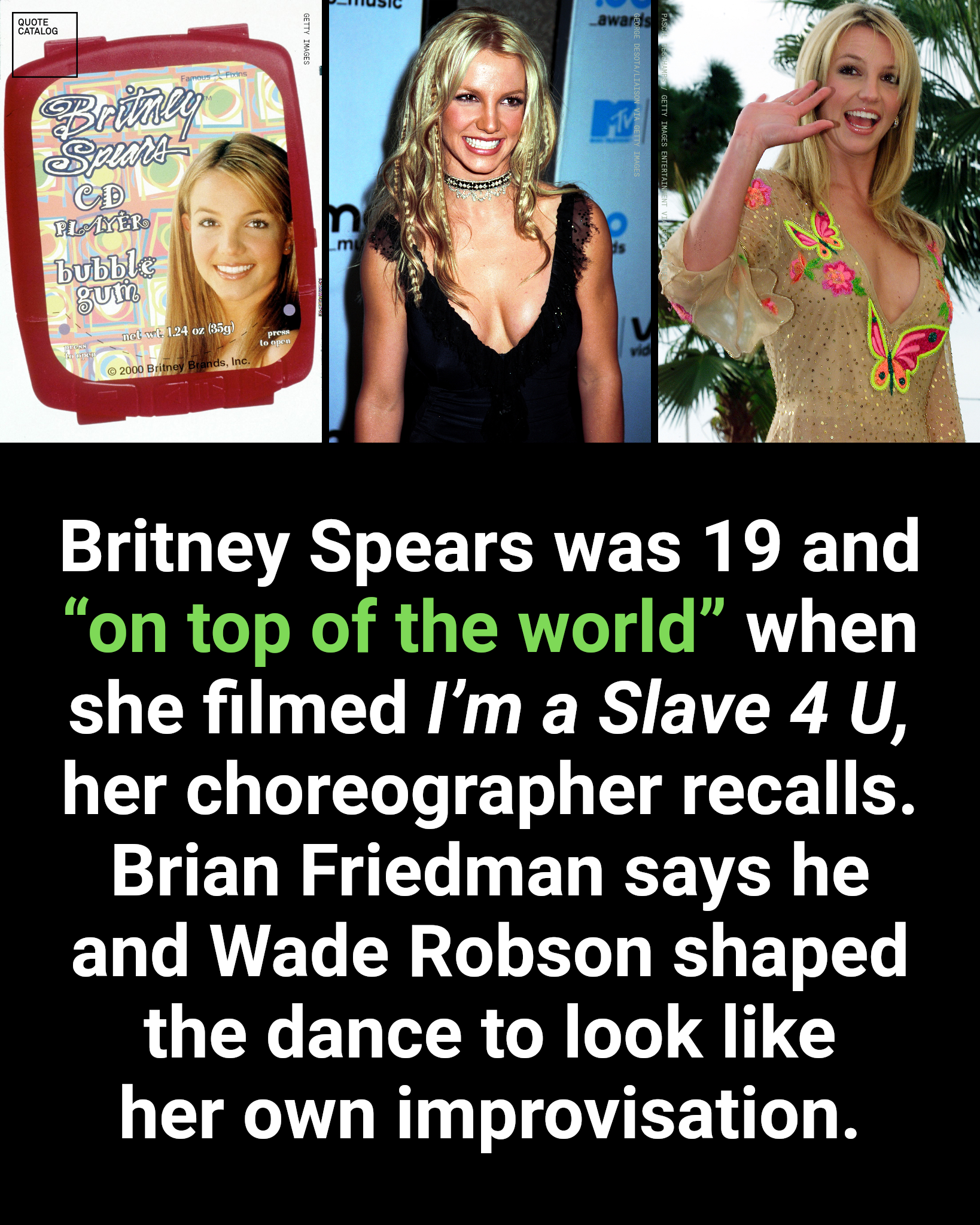 Britney Spears performing on stage