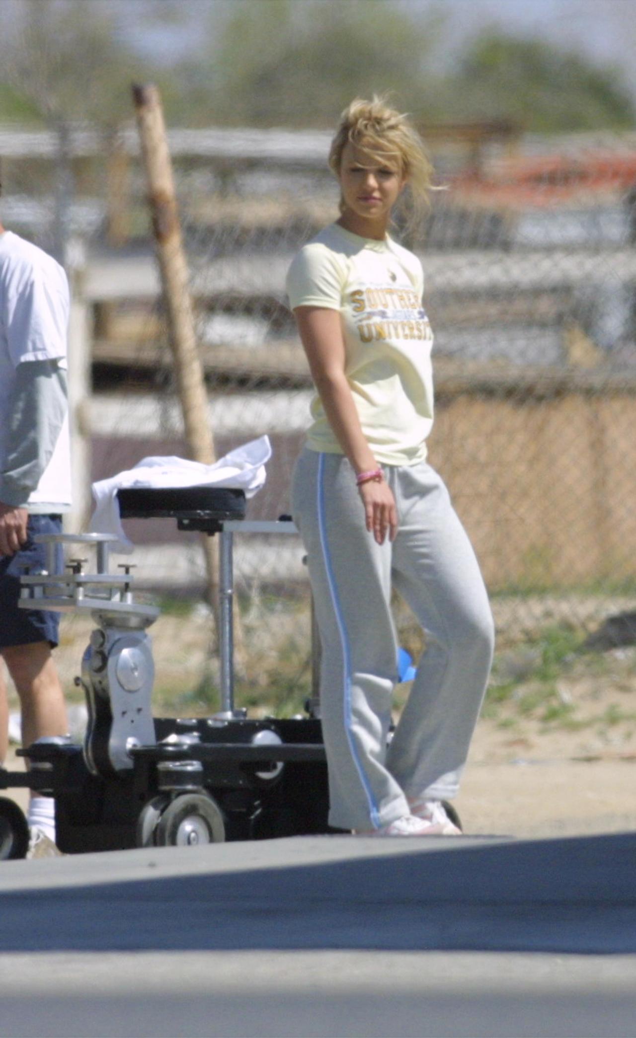Britney Spears On The Set Of Her New Movie