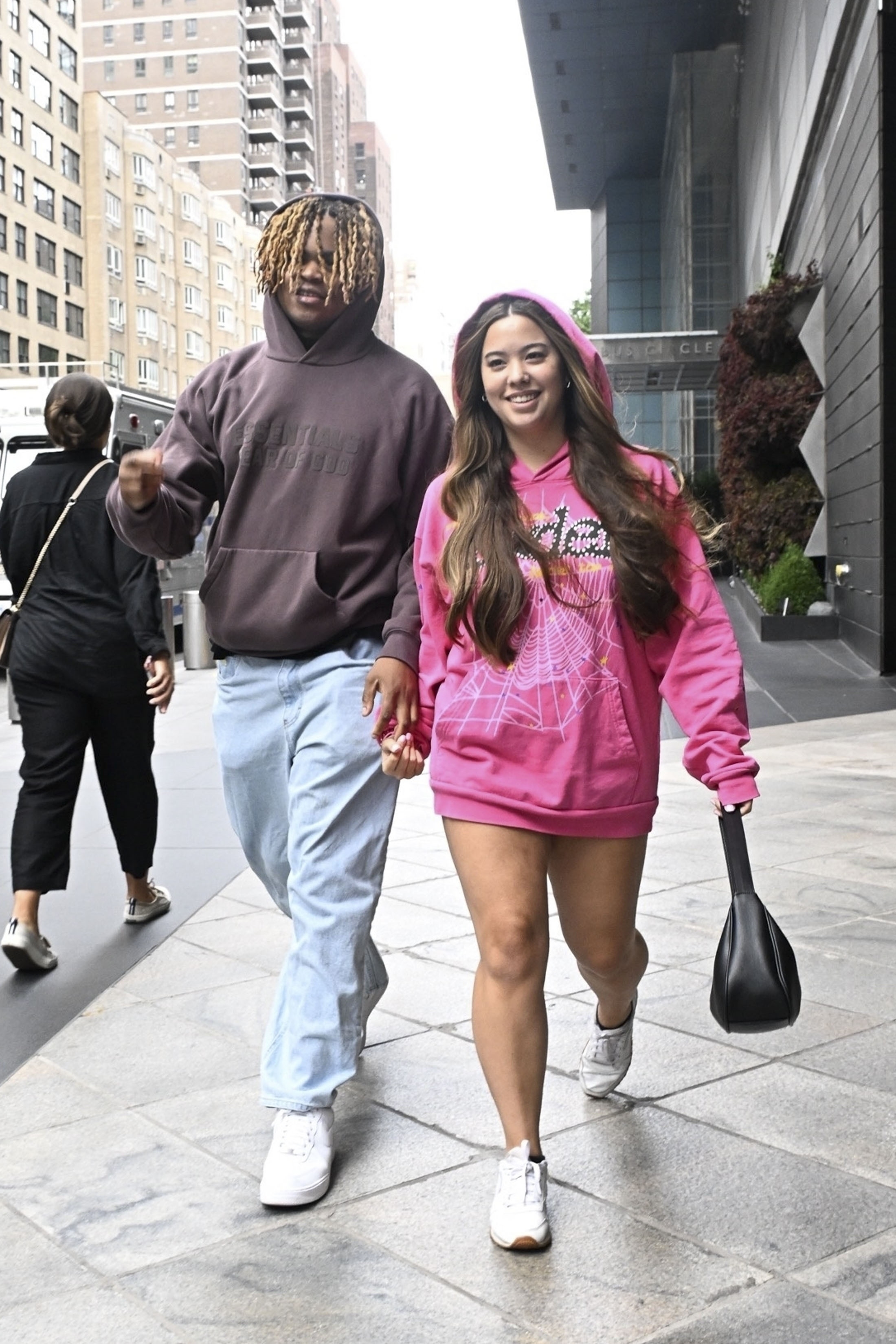 *EXCLUSIVE* 'Jon & Kate Plus 8' star Hannah Gosselin and boyfriend Lennon Johnson Jr. are seen holding hands in NYC just a couple weeks after her brother Collin made serious allegations against their