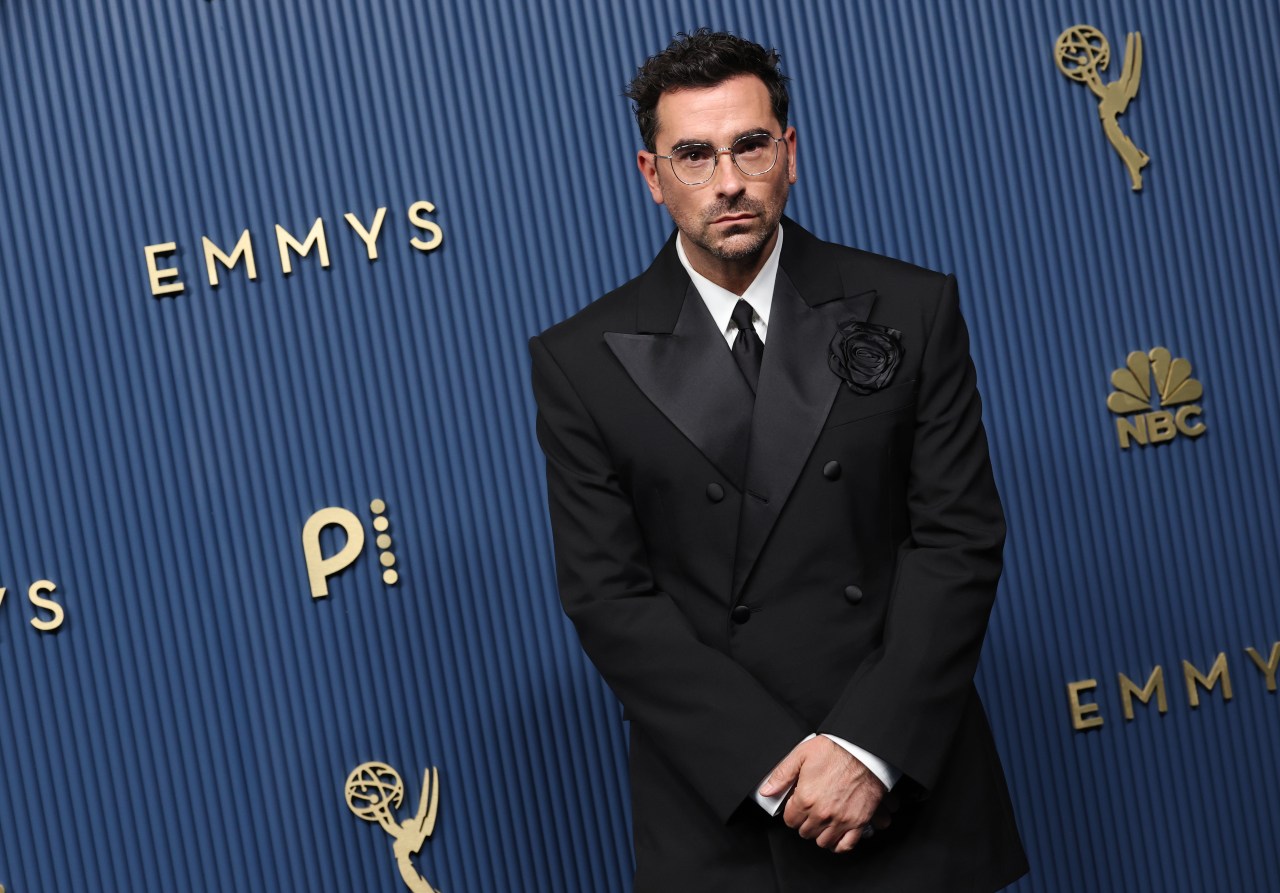 Dan Levy on the arrivals carpet at the 78th Primetime Emmy Awards at Peacock Theater in Los Angeles