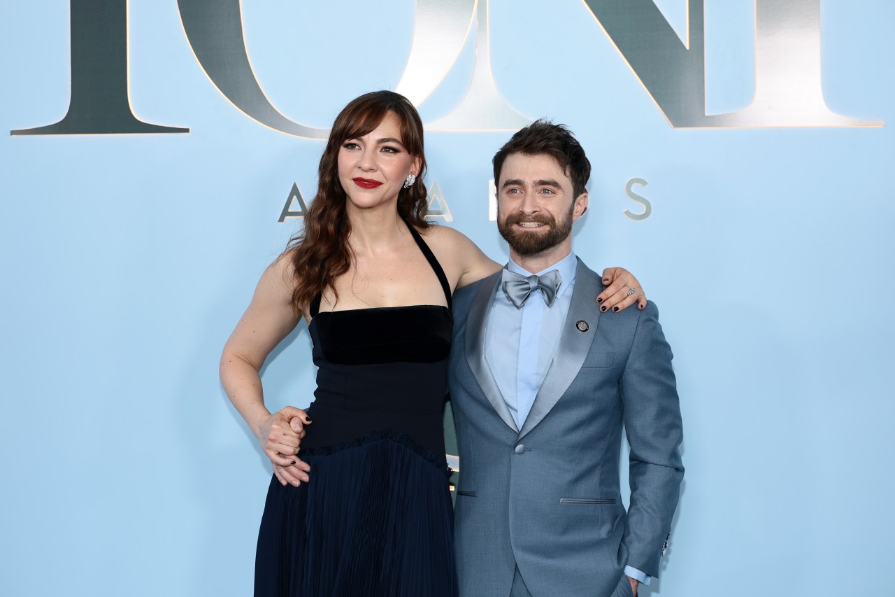 Erin Darke and Daniel Radcliffe at the 79th Annual Tony Awards at Radio City Music Hall