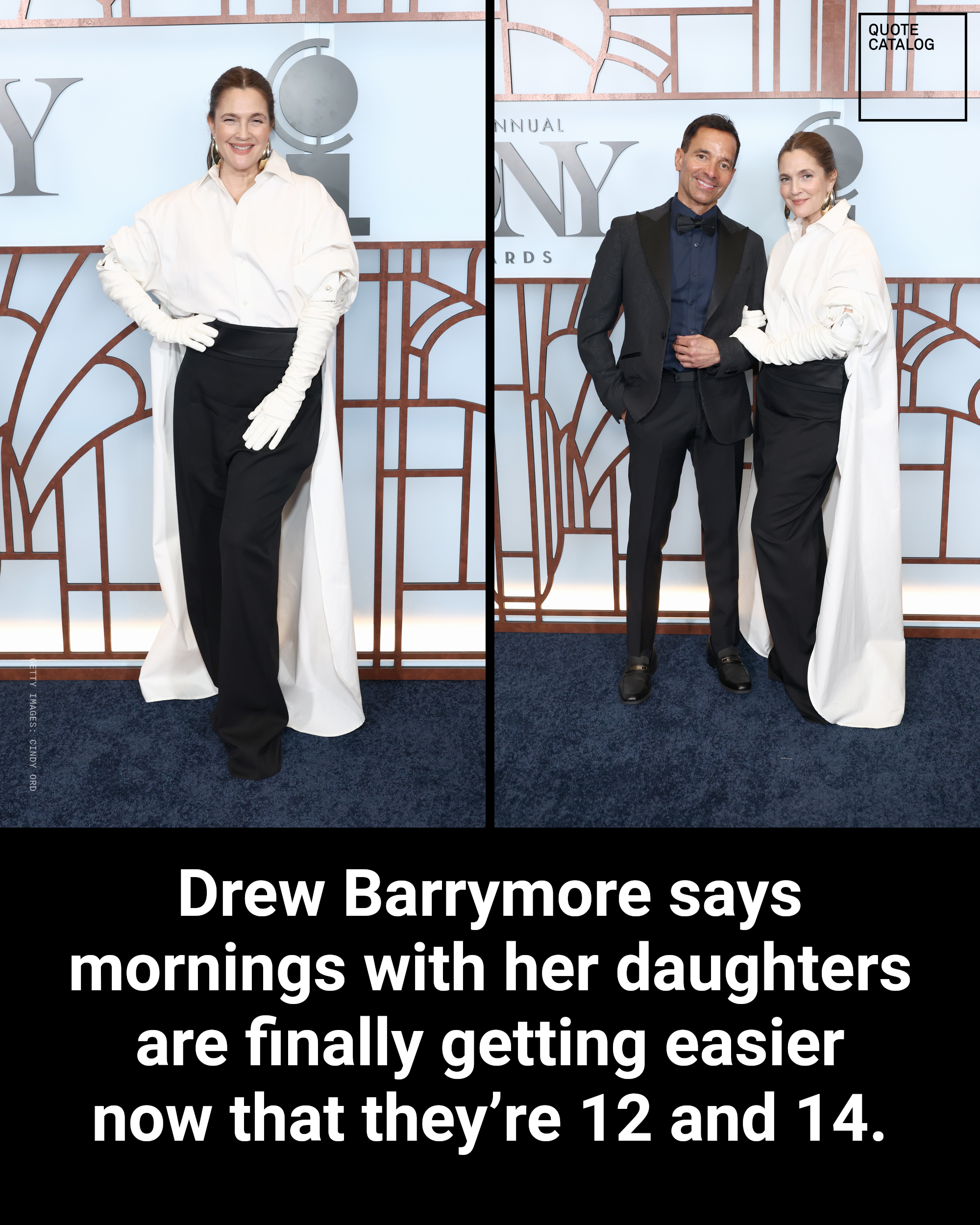 Drew Barrymore smiling in a portrait photo