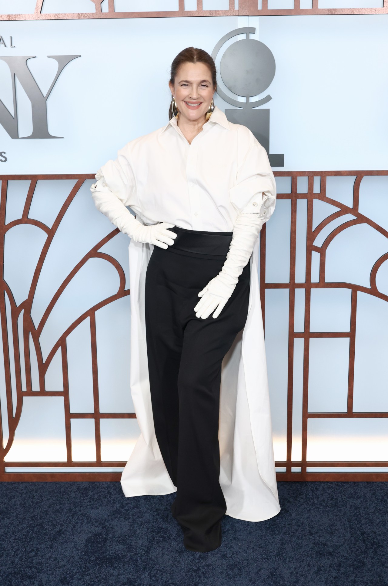Drew Barrymore at the 79th Annual Tony Awards at Radio City Music Hall in New York City