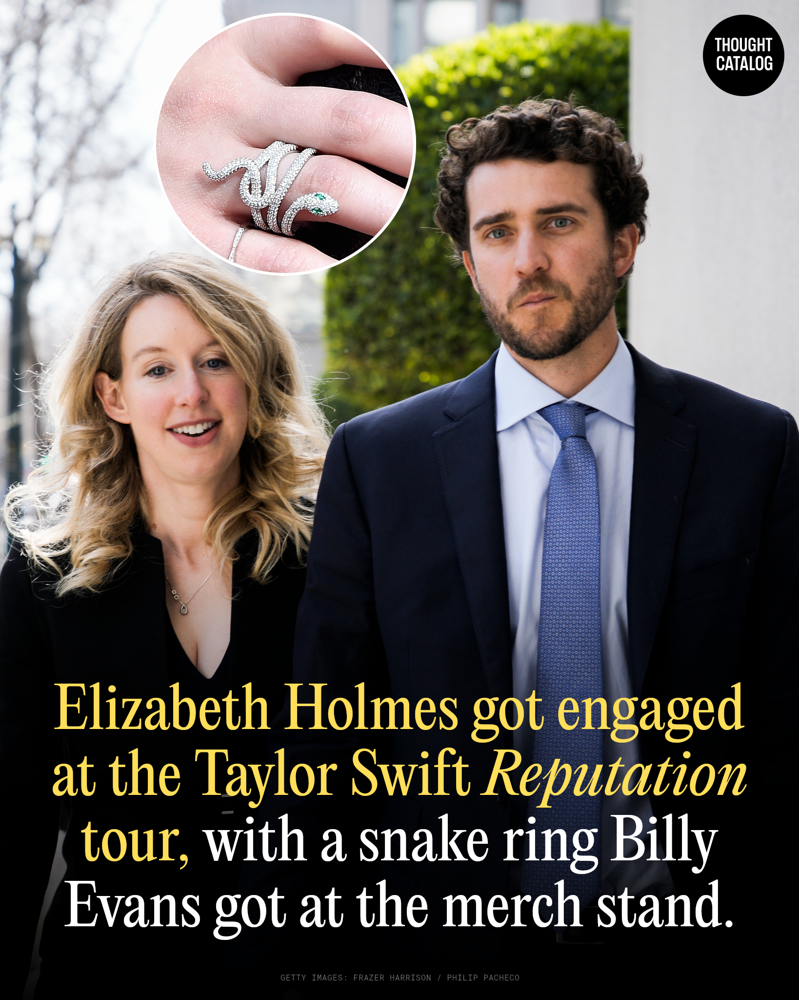 Elizabeth Holmes and Billy Evans