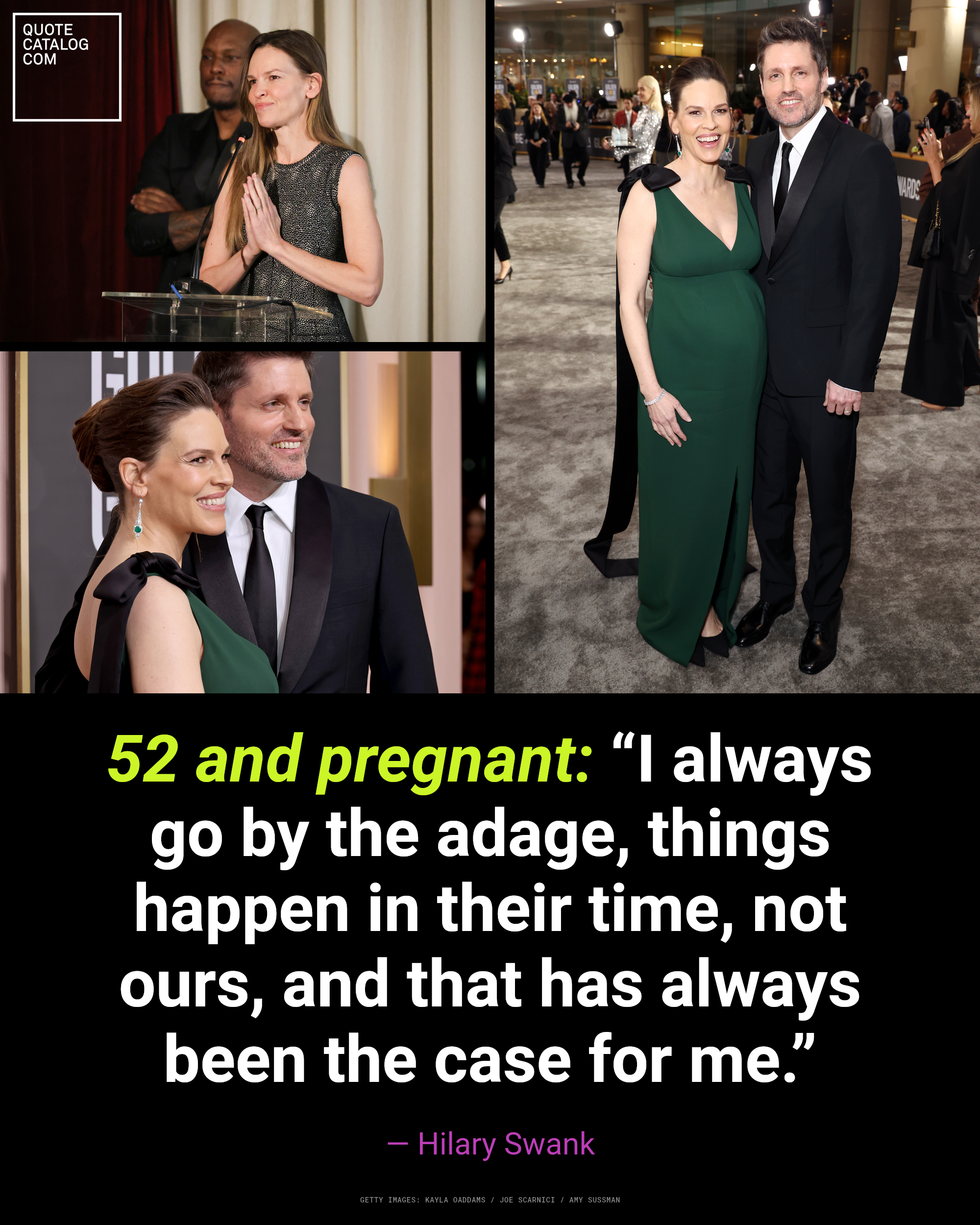 Click to open the image gallery Hilary Swank at a public appearance