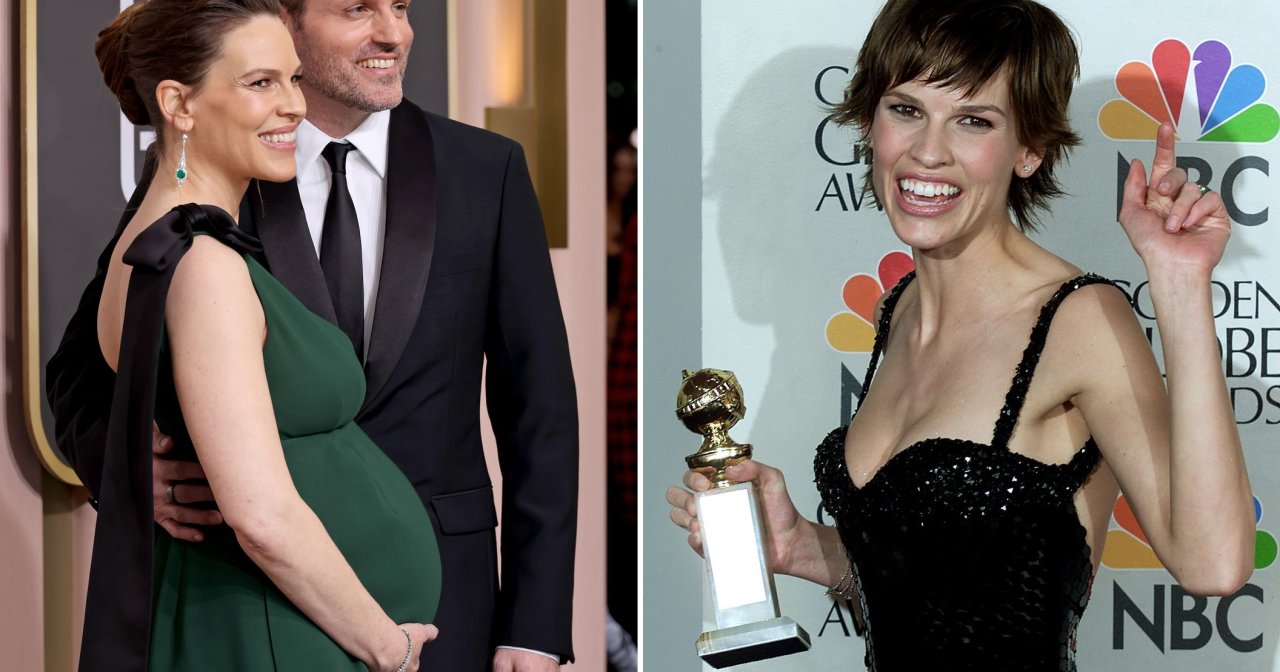 Hilary Swank and Philip Schneider at the 80th Annual Golden Globe Awards at the Beverly Hilton