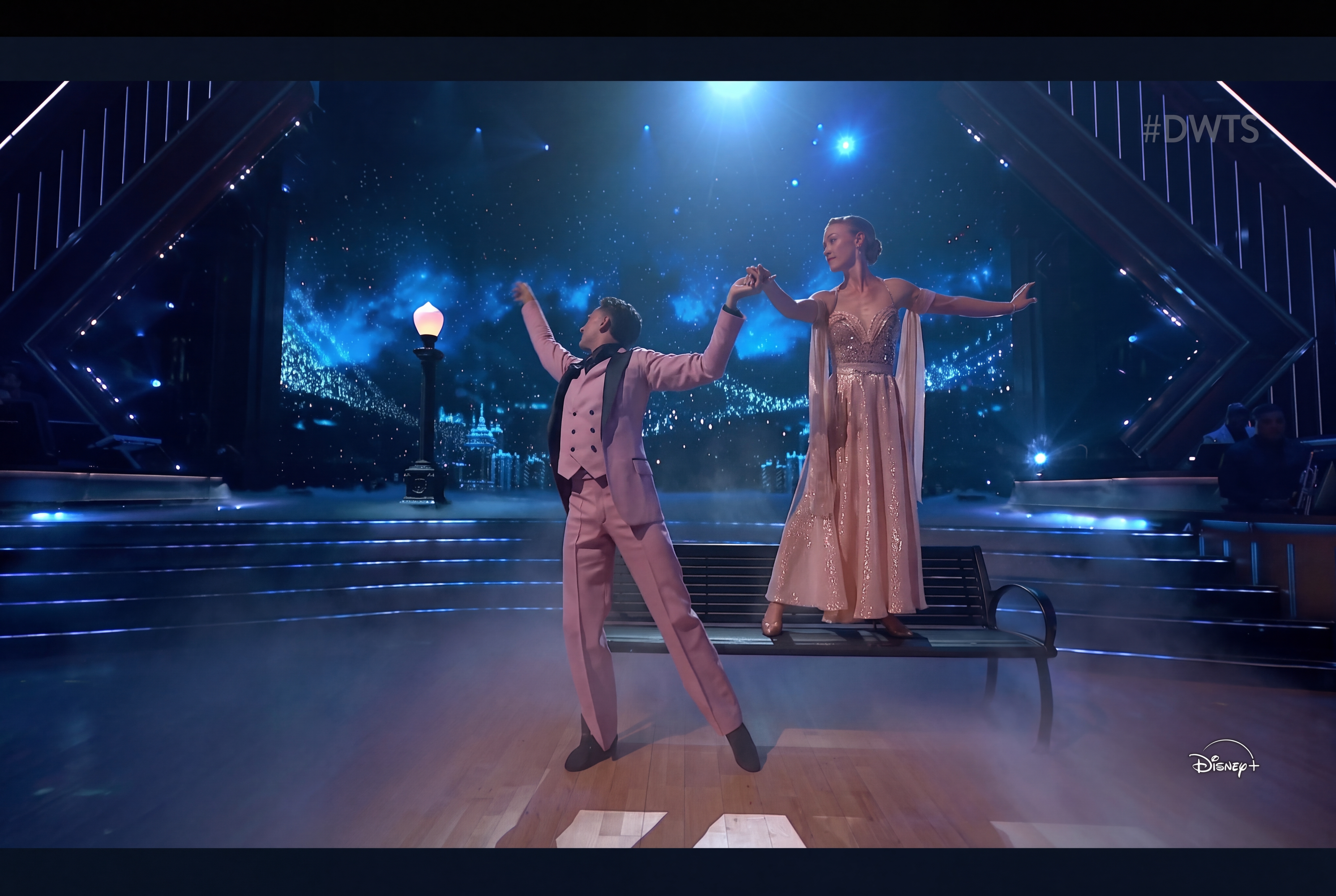 Julia Stiles on the Dancing With the Stars dance floor