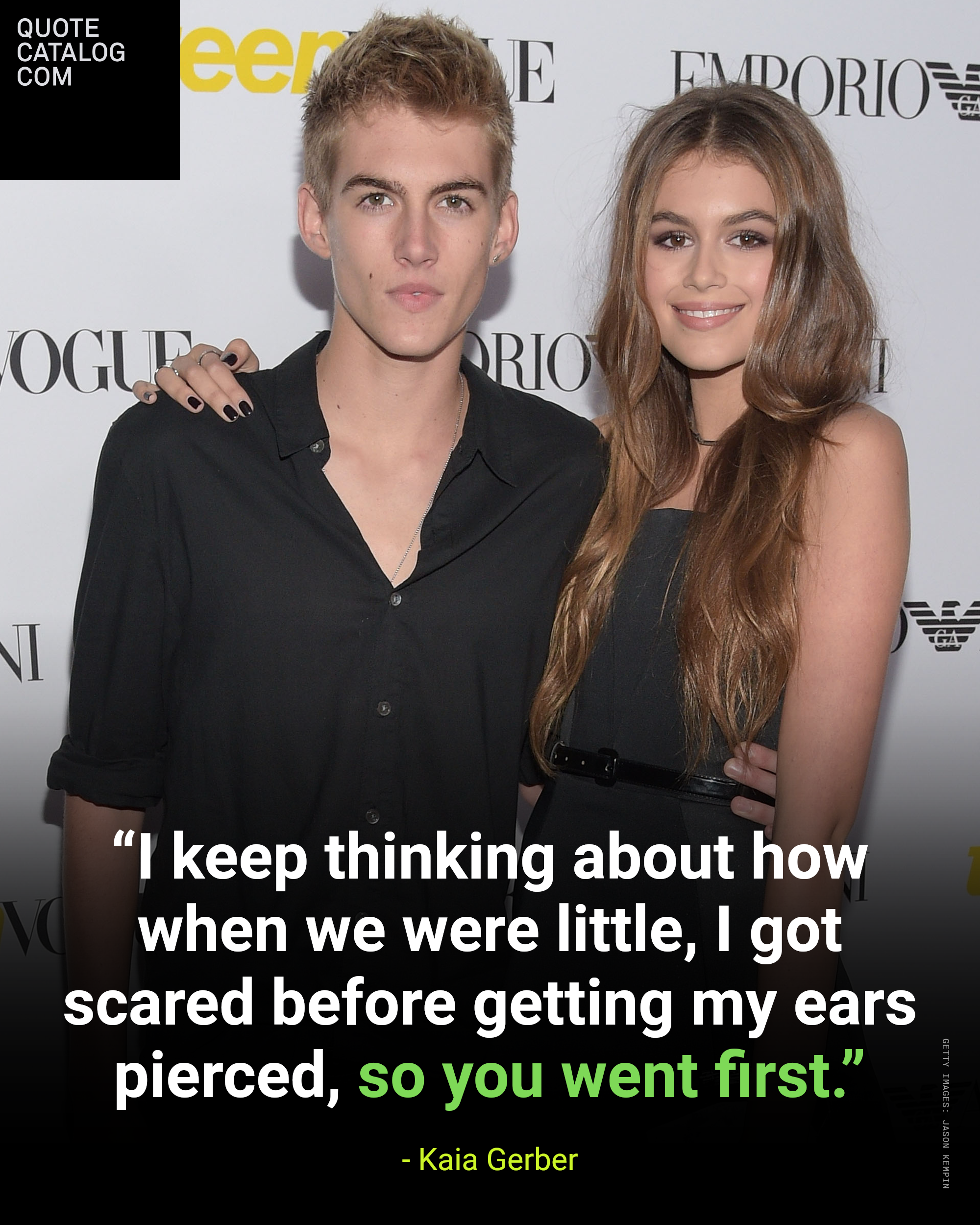 Kaia Gerber at an event
