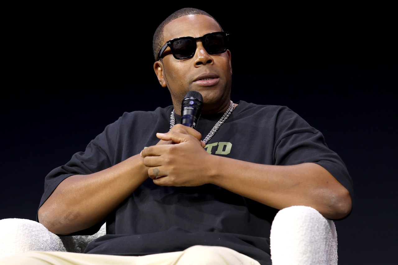 Kenan Thompson speaking onstage at the 2025 Blackweek Conference at Spring Studios in New York City