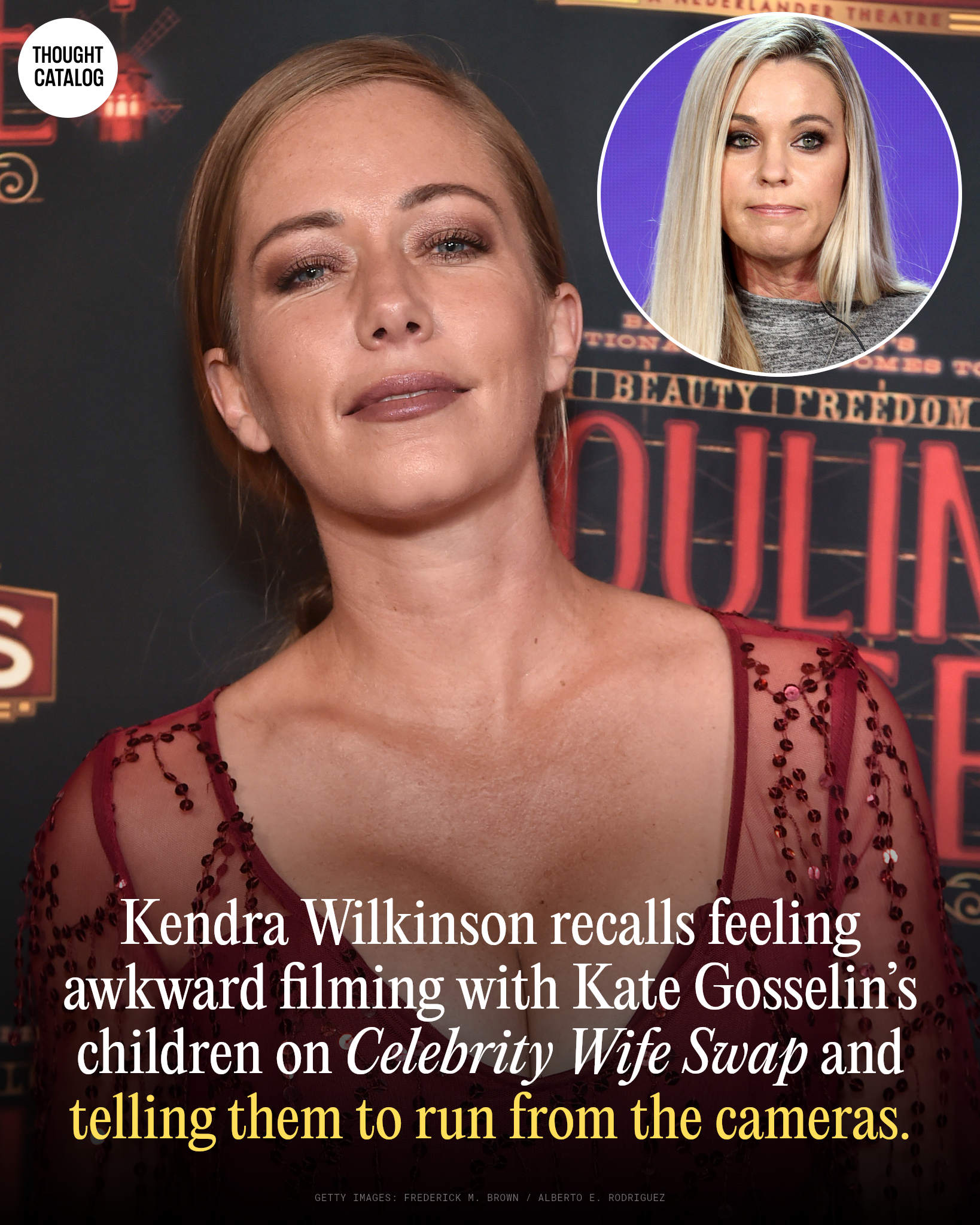Kendra Wilkinson posing at a public event