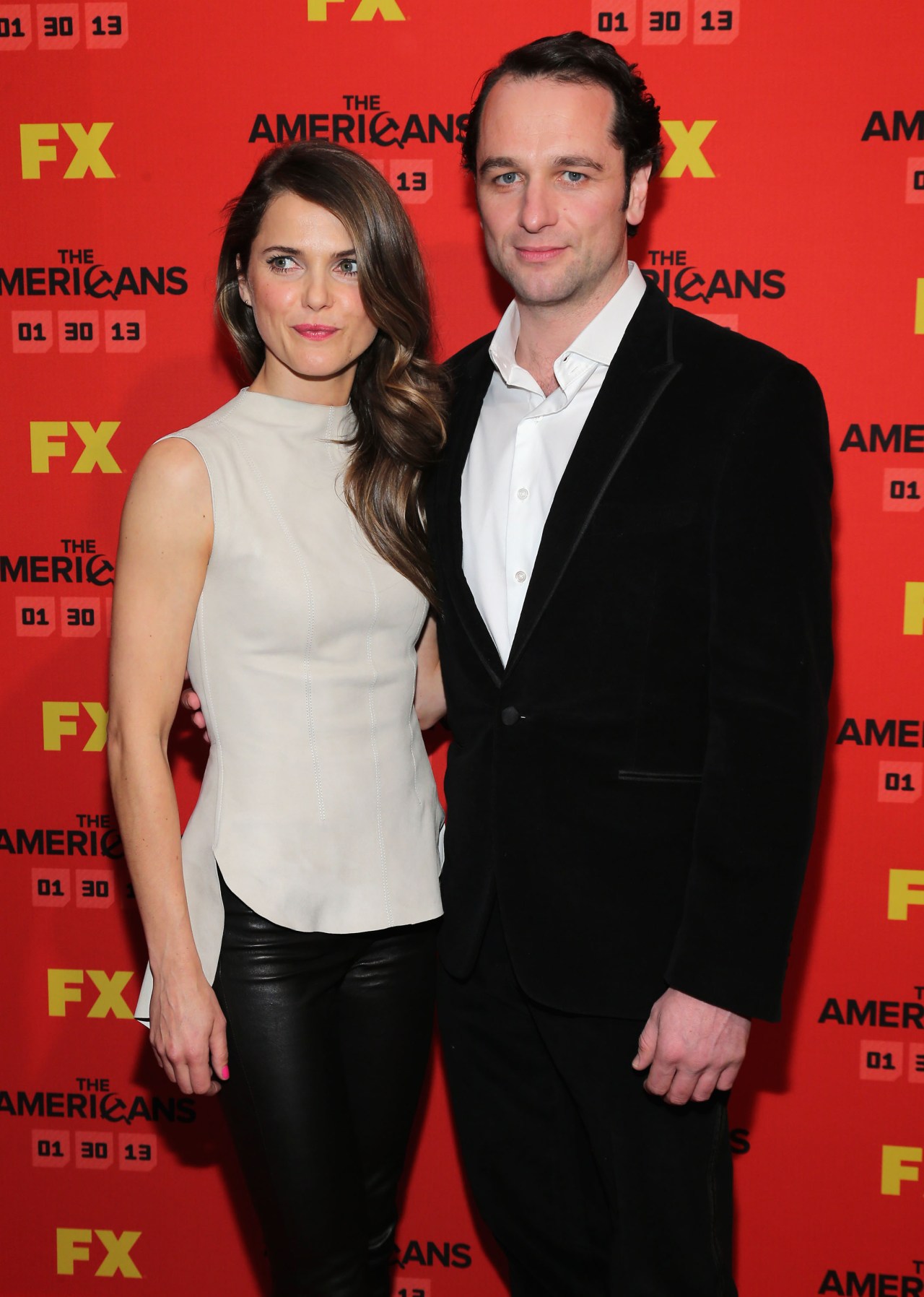 Keri Russell and Matthew Rhys at the Season 1 premiere of The Americans at DGA Theater in New York City