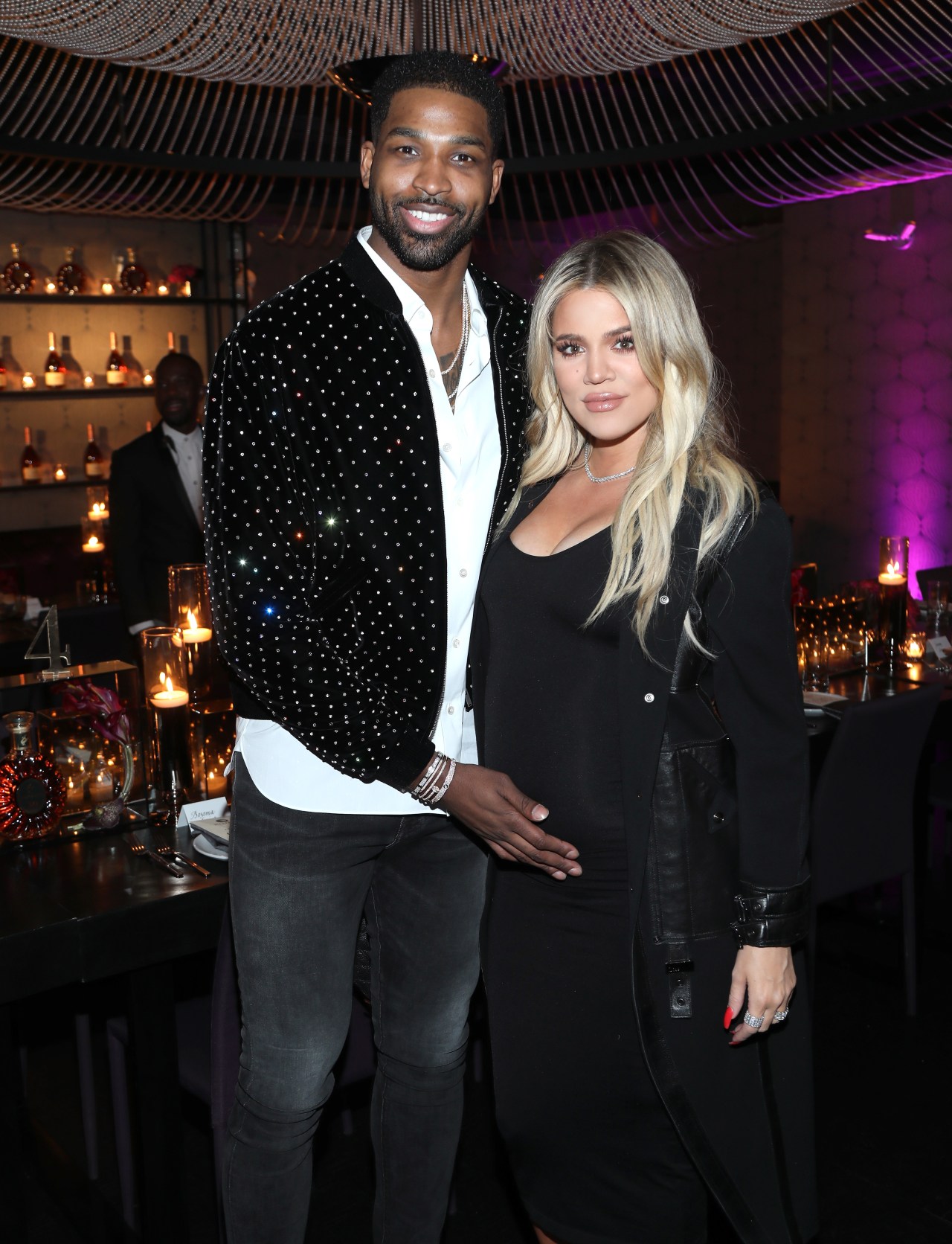 Khloé Kardashian and Tristan Thompson at the Klutch Sports Group More Than A Game dinner in Los Angeles