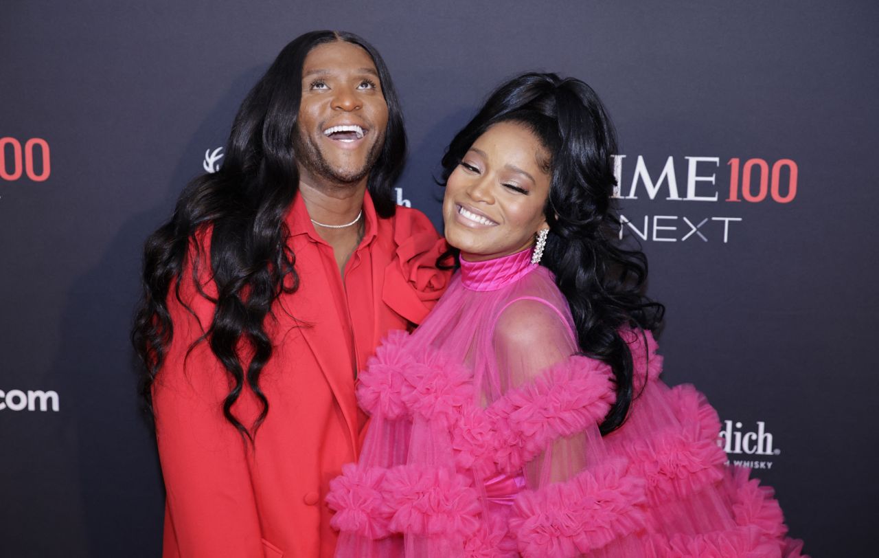 Keke Palmer and Law Roach standing together at the Time 100 Next gala in New York