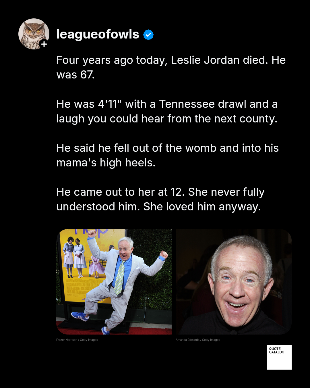 Click to open the image gallery Actor Leslie Jordan