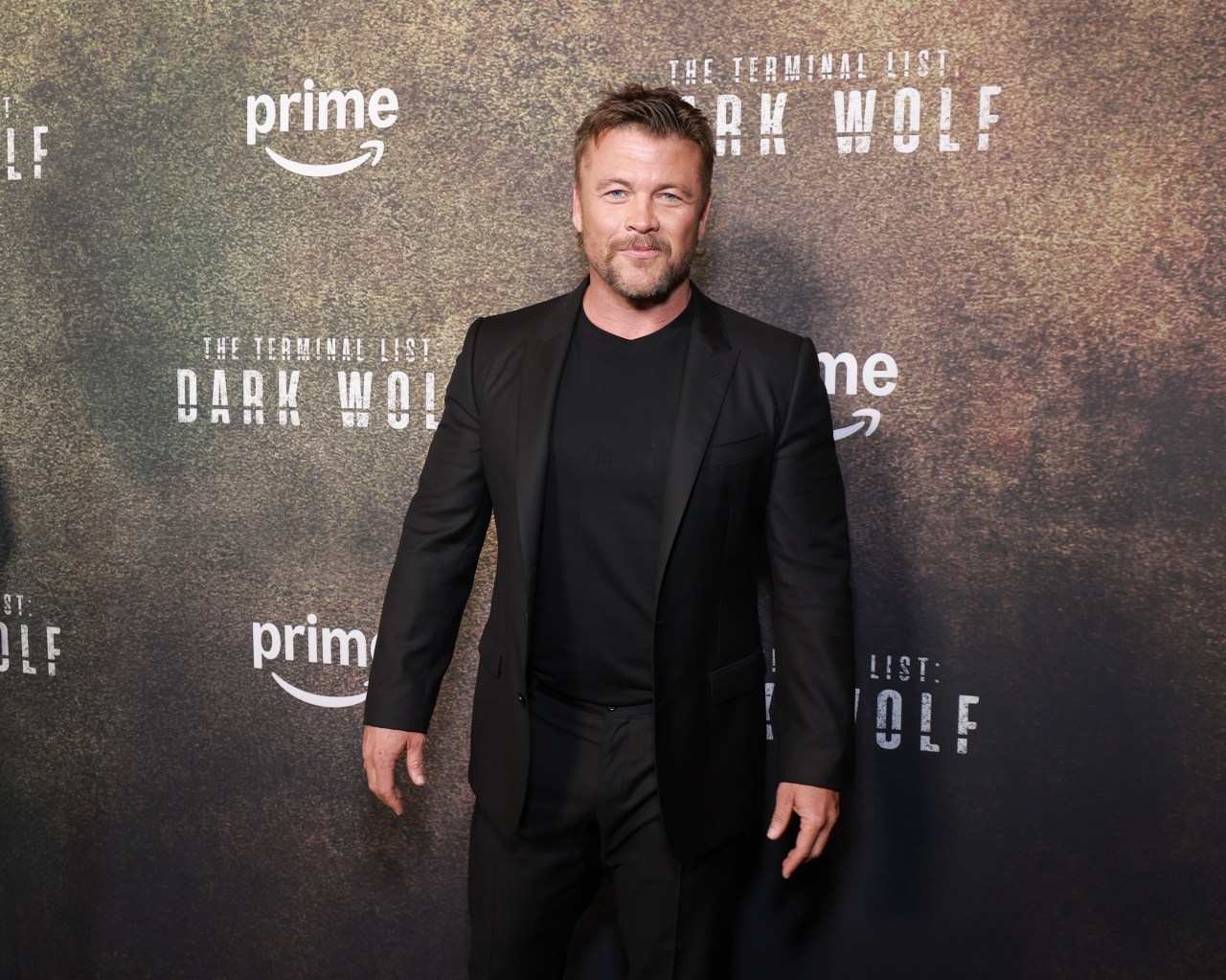 Luke Hemsworth on the red carpet at The Terminal List: Dark Wolf premiere screening in New York City