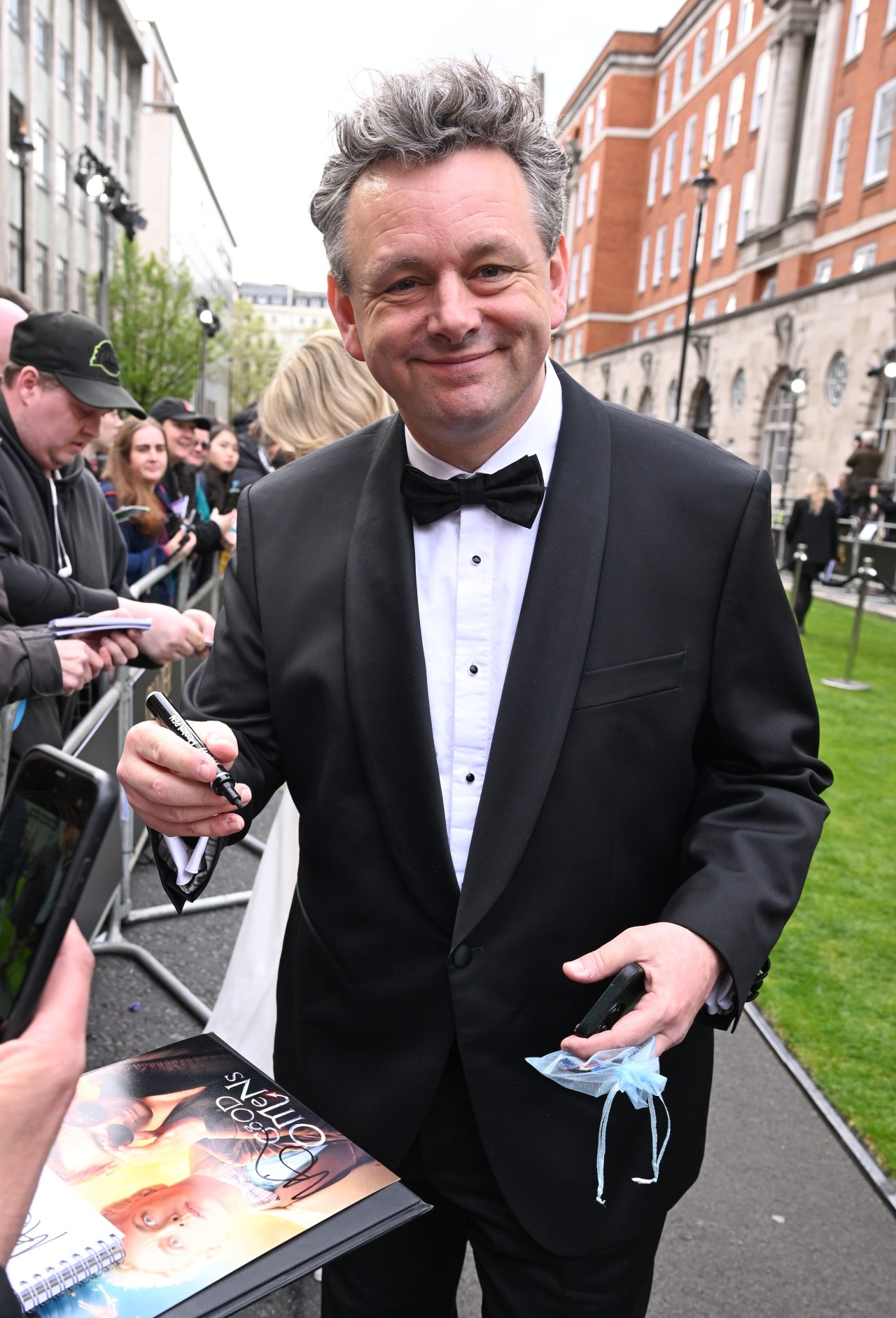 Michael Sheen on the red carpet at the Olivier Awards 2024 at the Royal Albert Hall in London