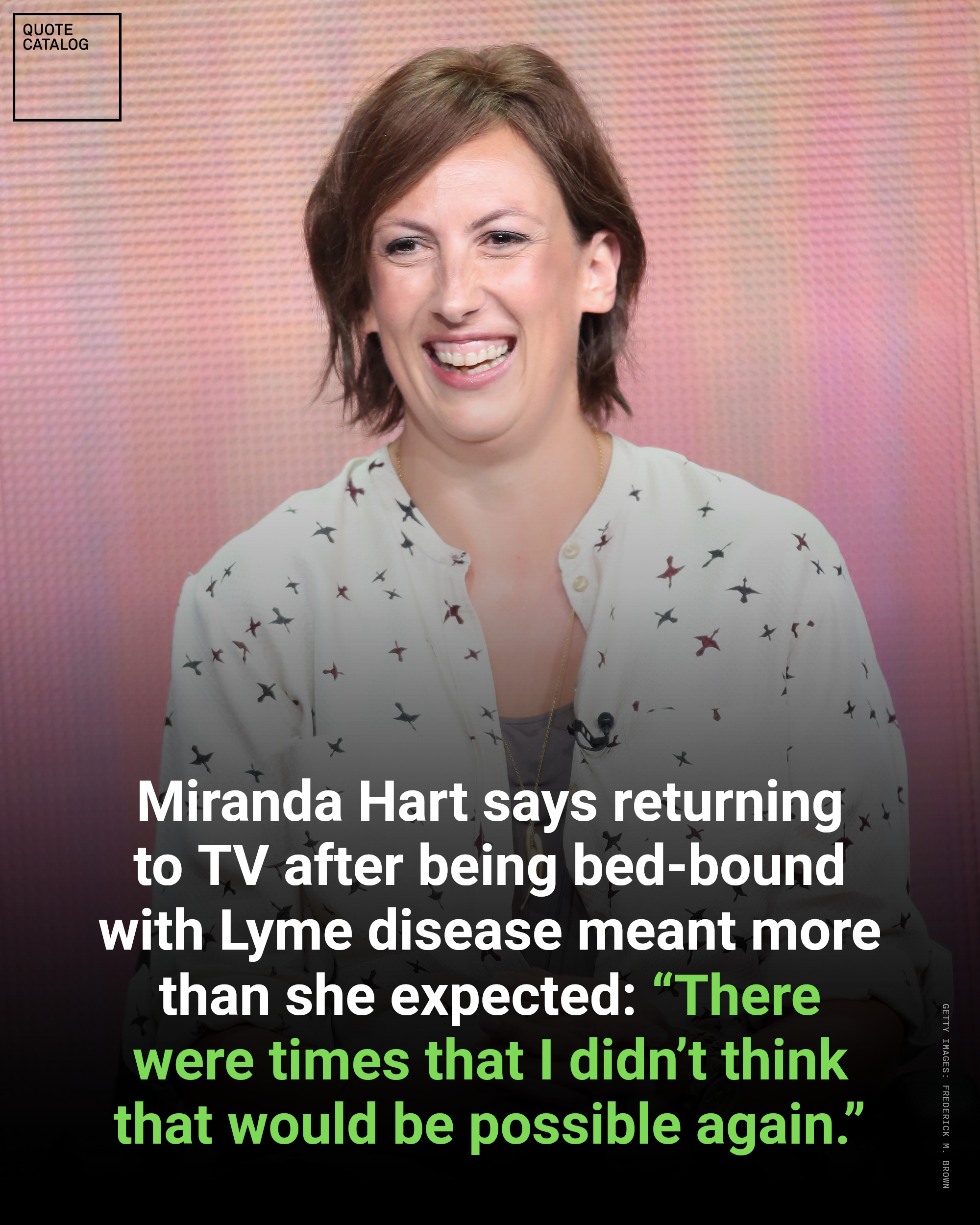 Miranda Hart smiling at a public appearance