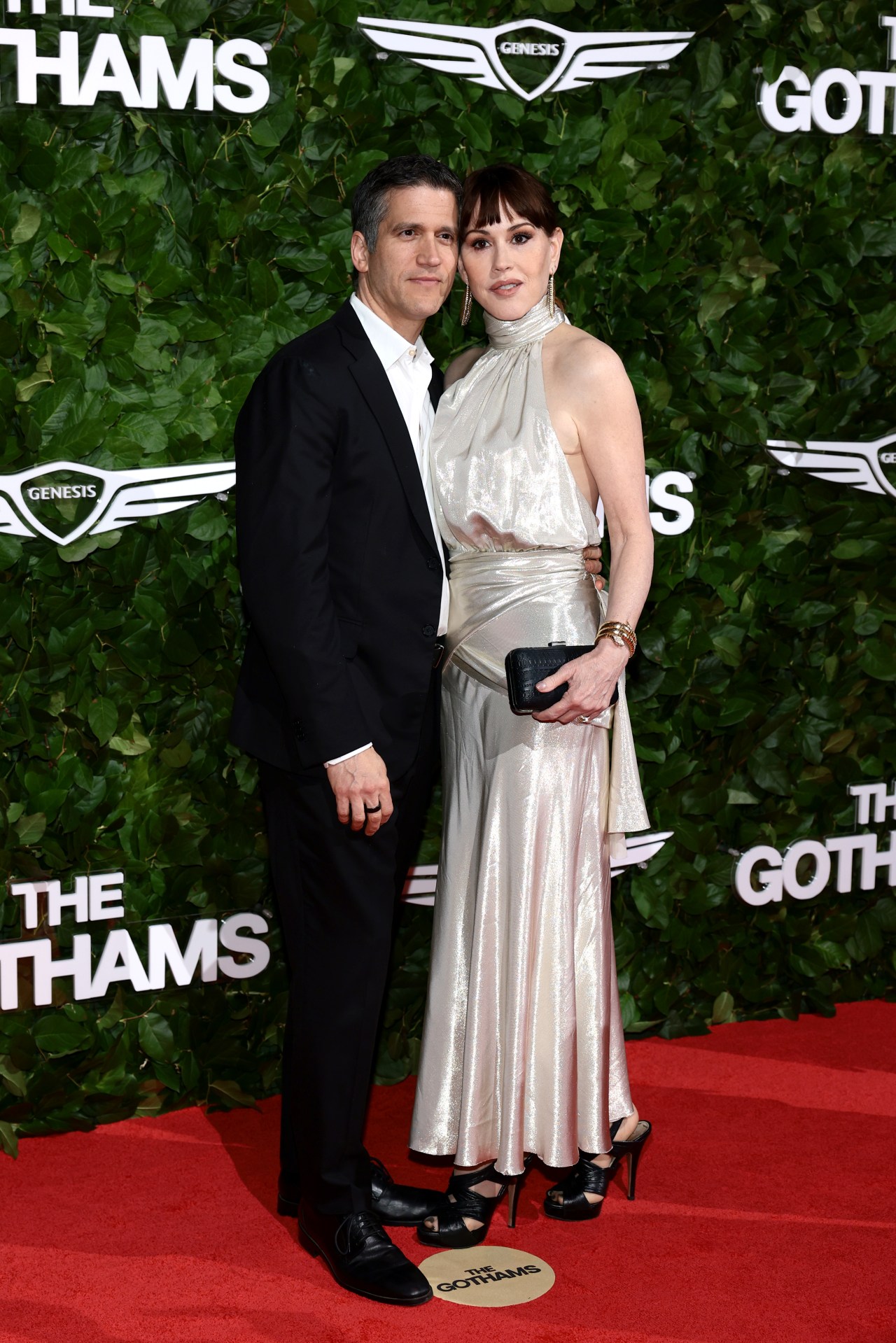 Molly Ringwald and Panio Gianopoulos at the 2026 Gotham TV Awards at Cipriani Wall Street in New York City
