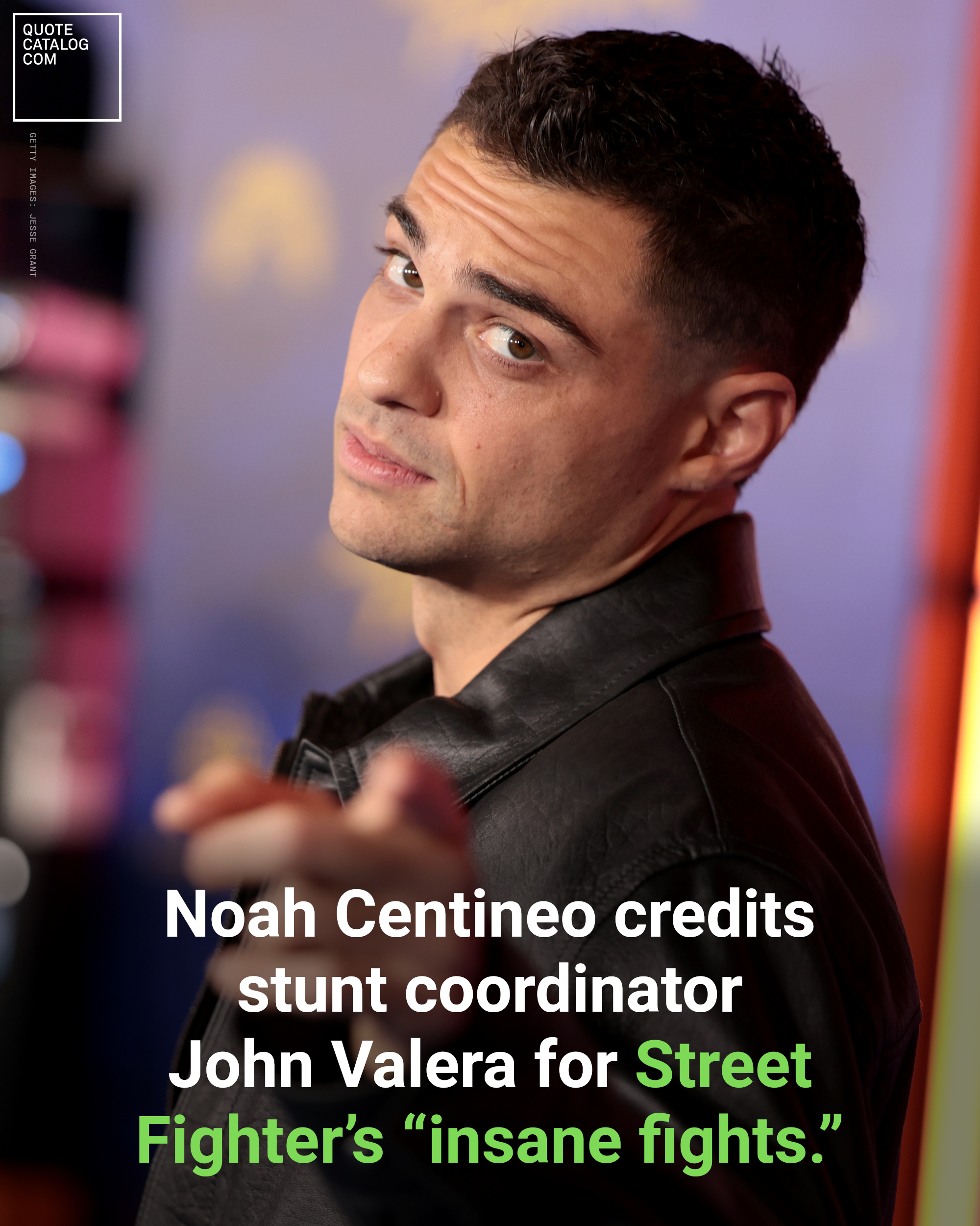 Noah Centineo at a press event
