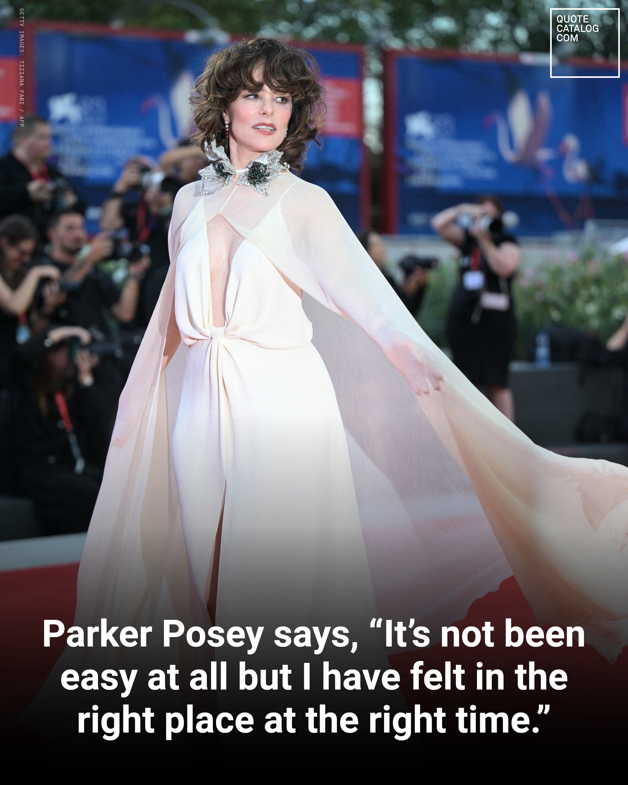 Parker Posey smiling for a photo