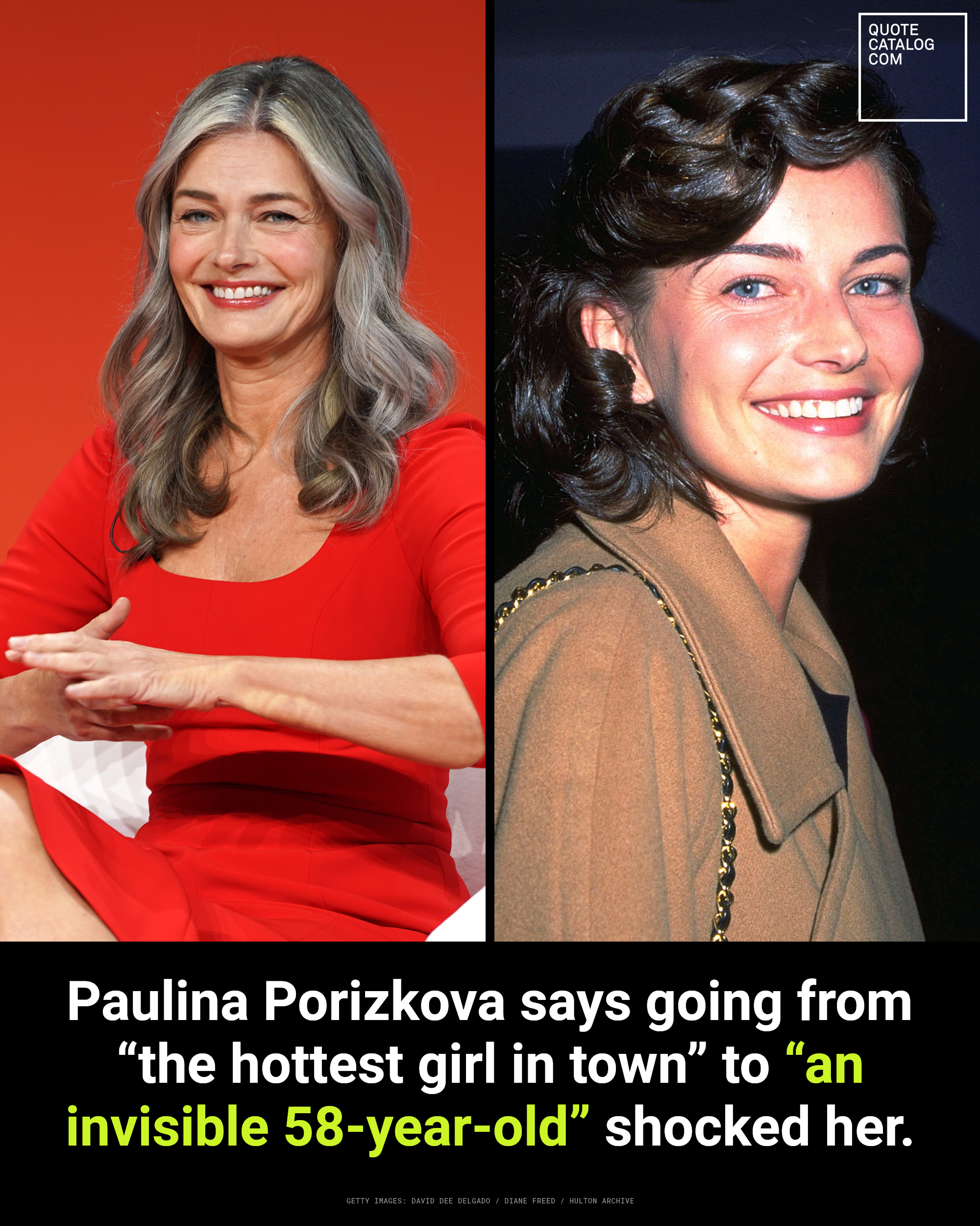 Paulina Porizkova posing for a photo
