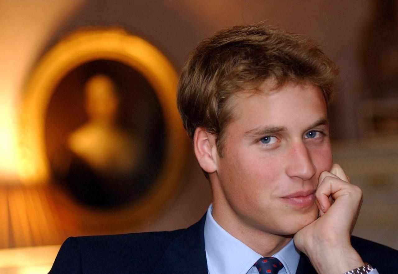 Prince William speaking to the Press Association at Holyrood House Palace, Edinburgh, in September 2001