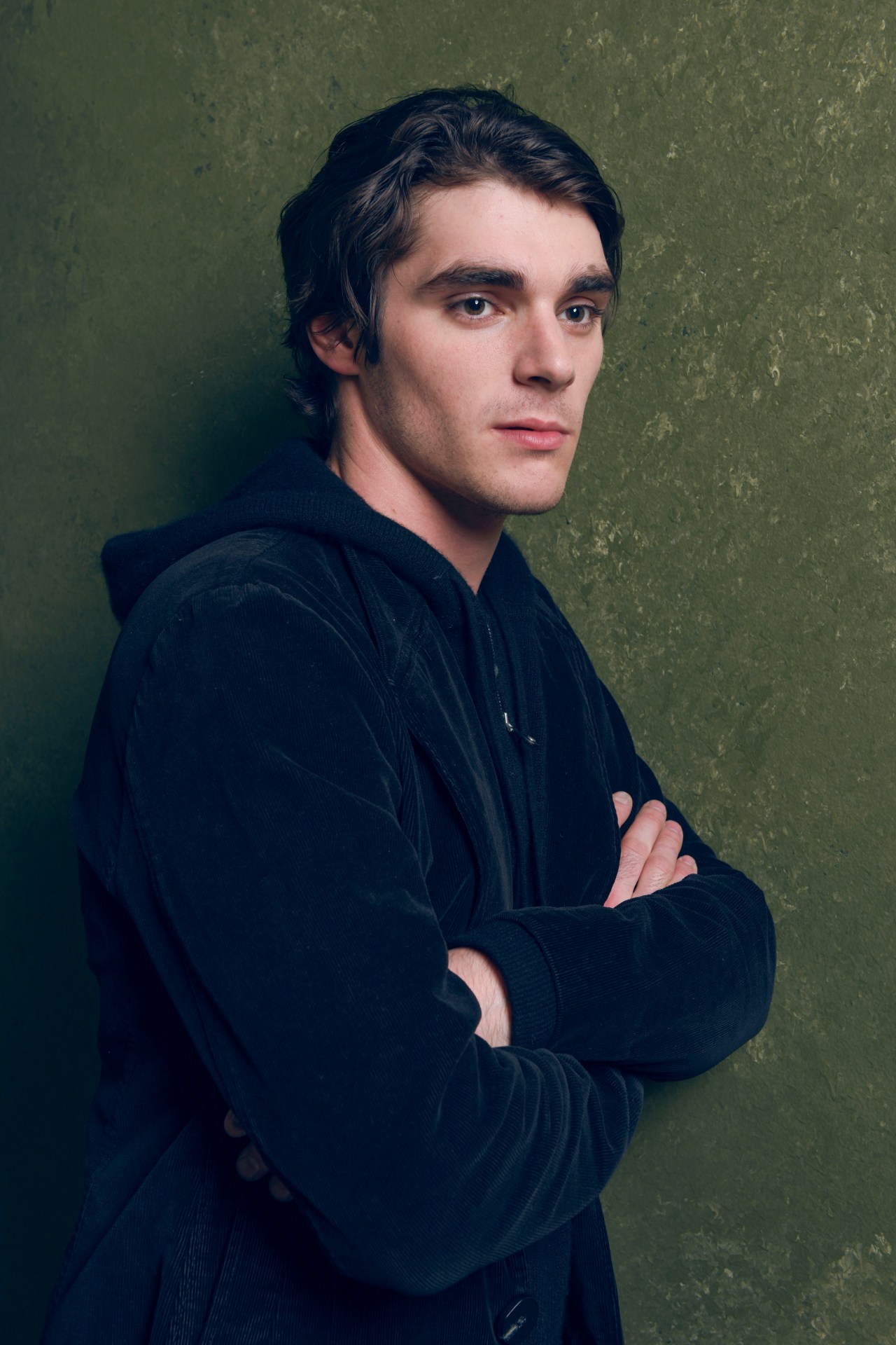 RJ Mitte posing for a portrait at the 2015 Sundance Film Festival in Park City, Utah