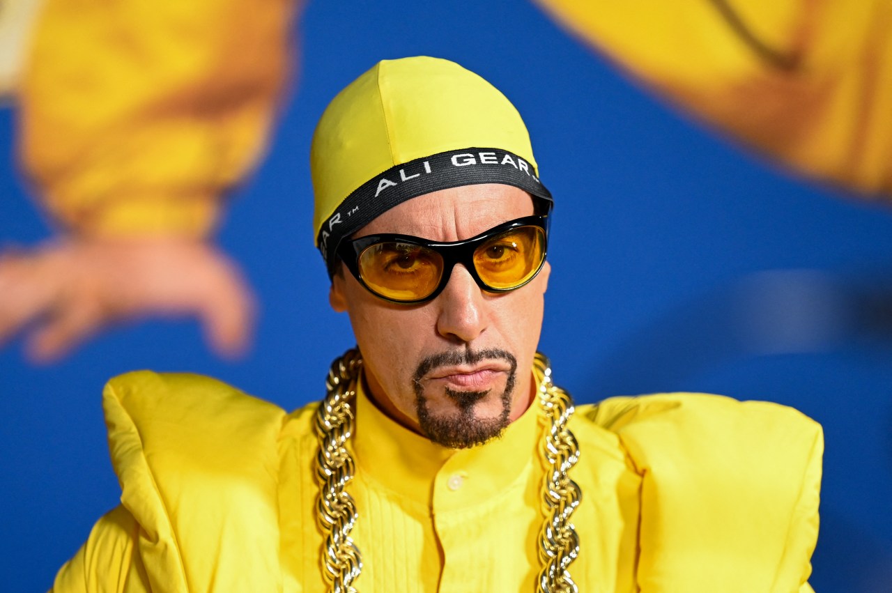 Sacha Baron Cohen dressed as Ali G at the "Ali G: Who Iz I?" premiere at Hollywood American Legion Post 43