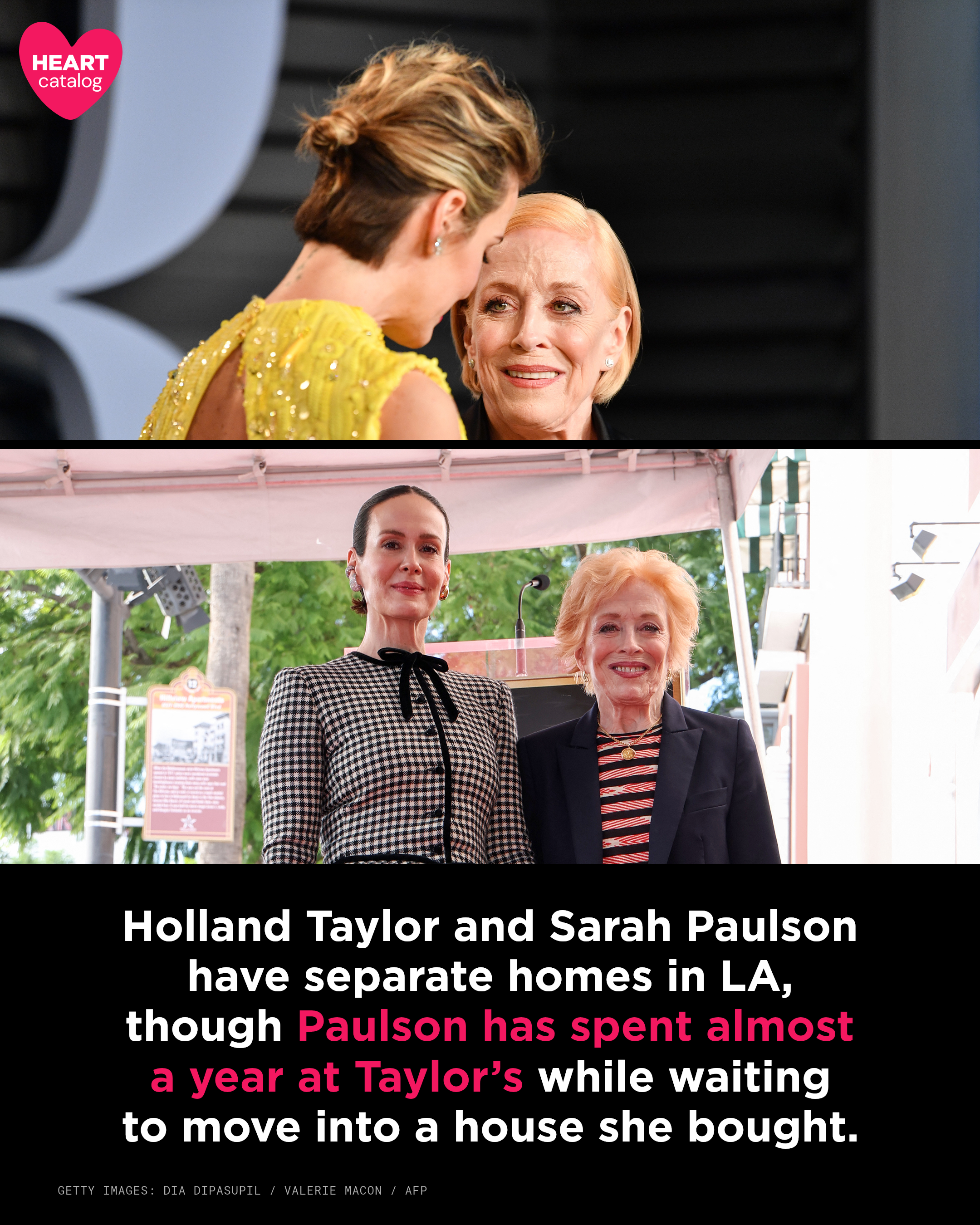 Holland Taylor and Sarah Paulson together at a public event