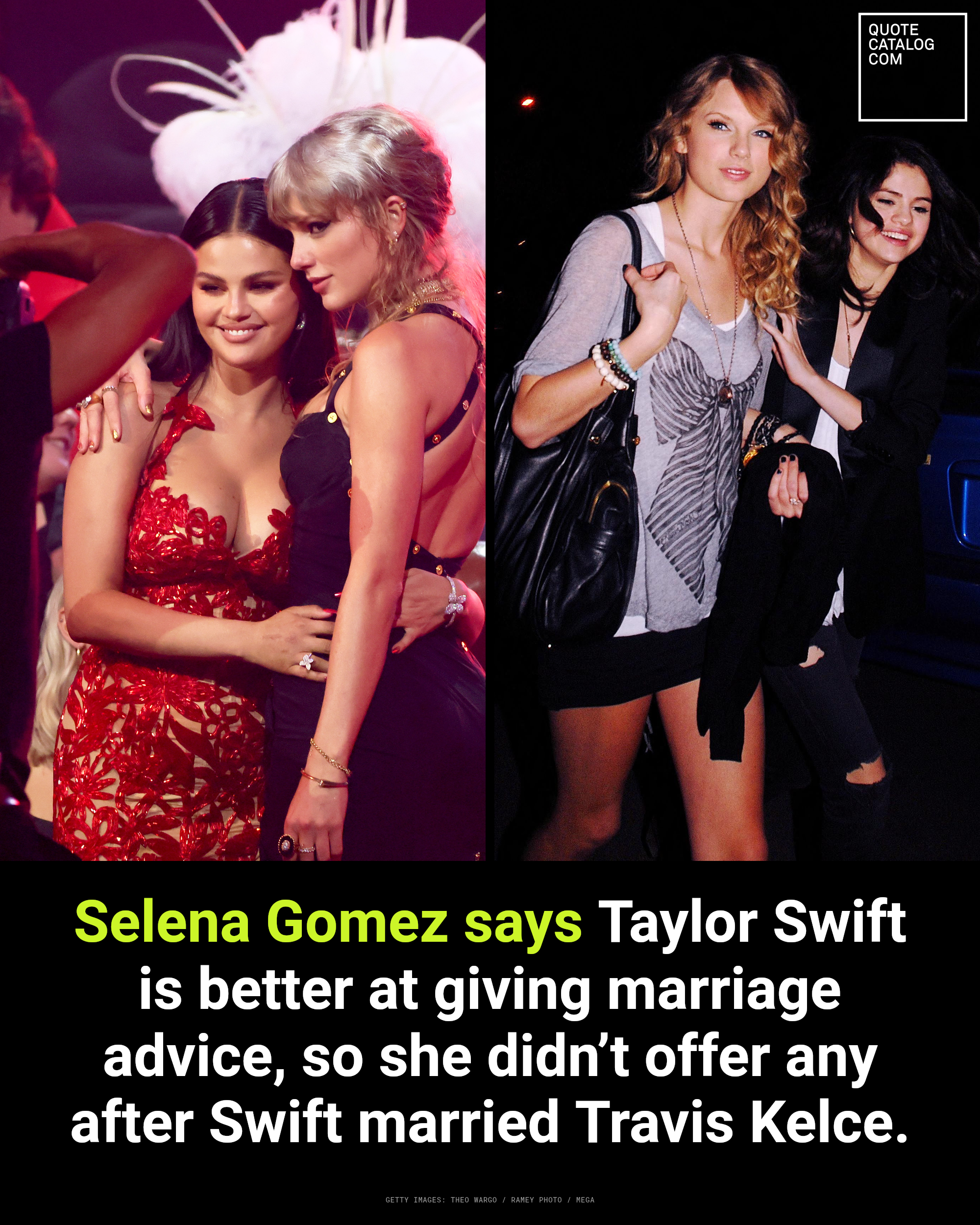 Selena Gomez and Taylor Swift together at an event