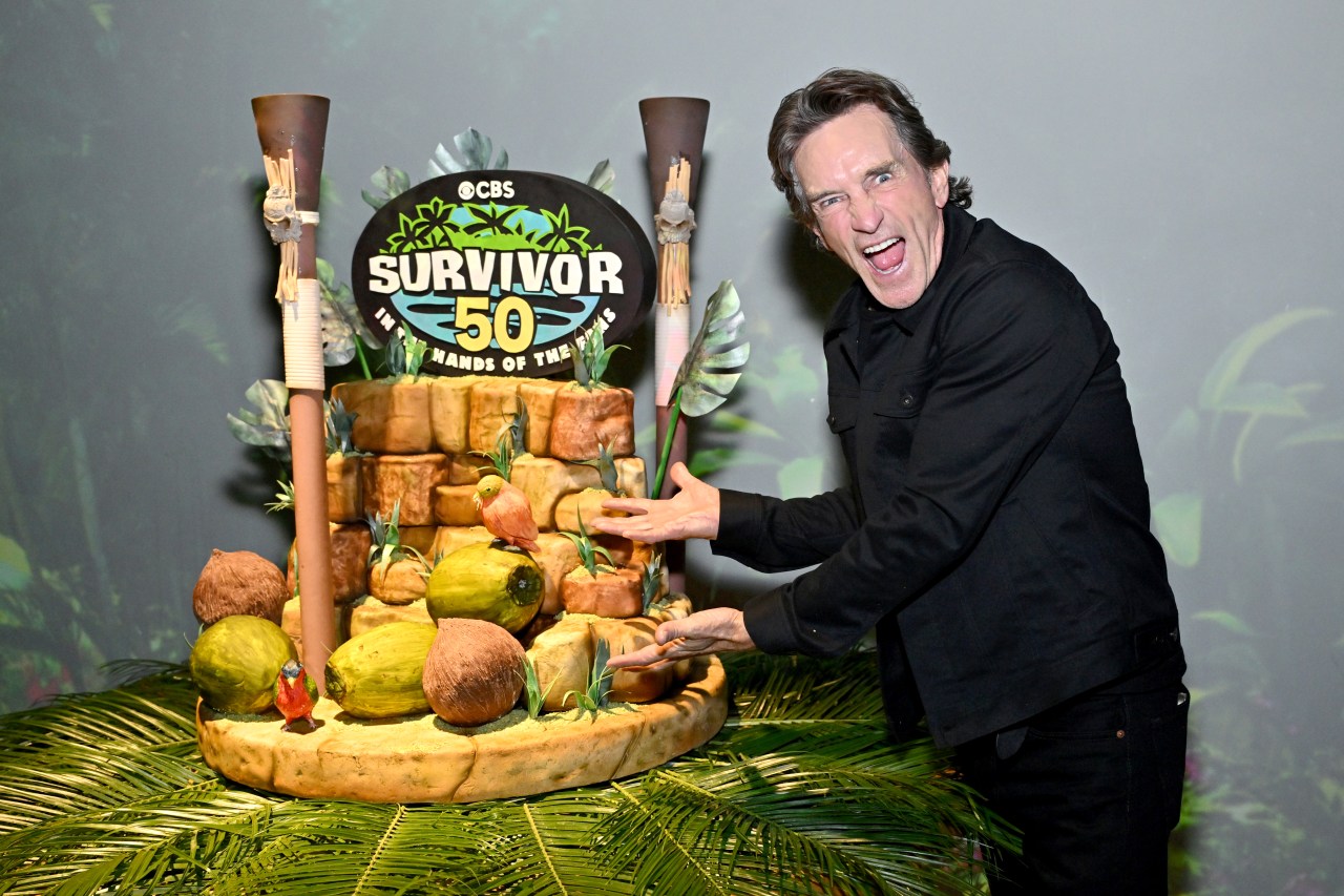 Jeff Probst at the Survivor 50 premiere screening at Hall des Lumières in New York City