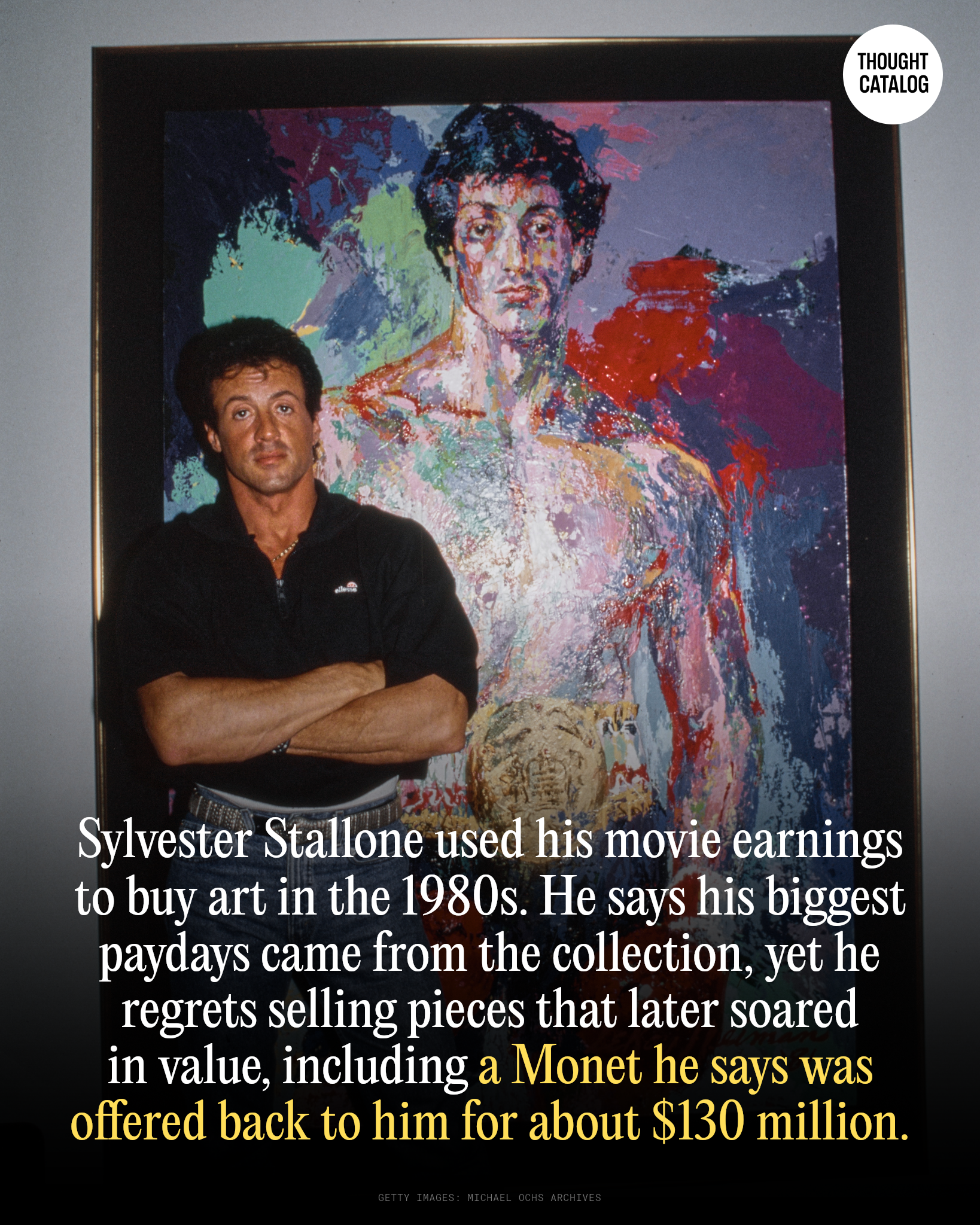 Sylvester Stallone in an archival photo
