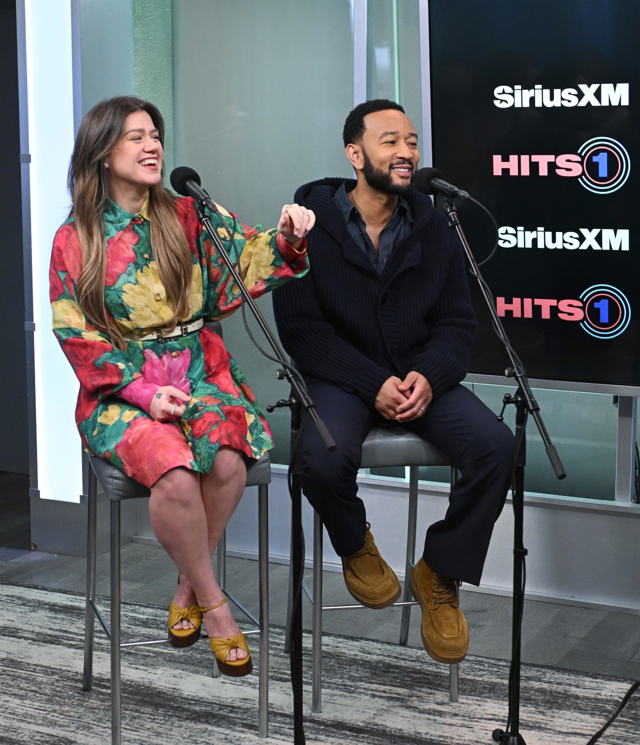 SiriusXM's Front Row Series With The Voice's Kelly Clarkson & John Legend