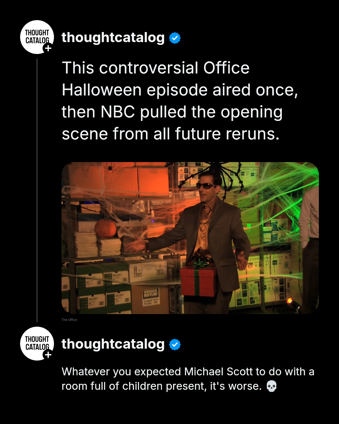 A scene from the TV show The Office