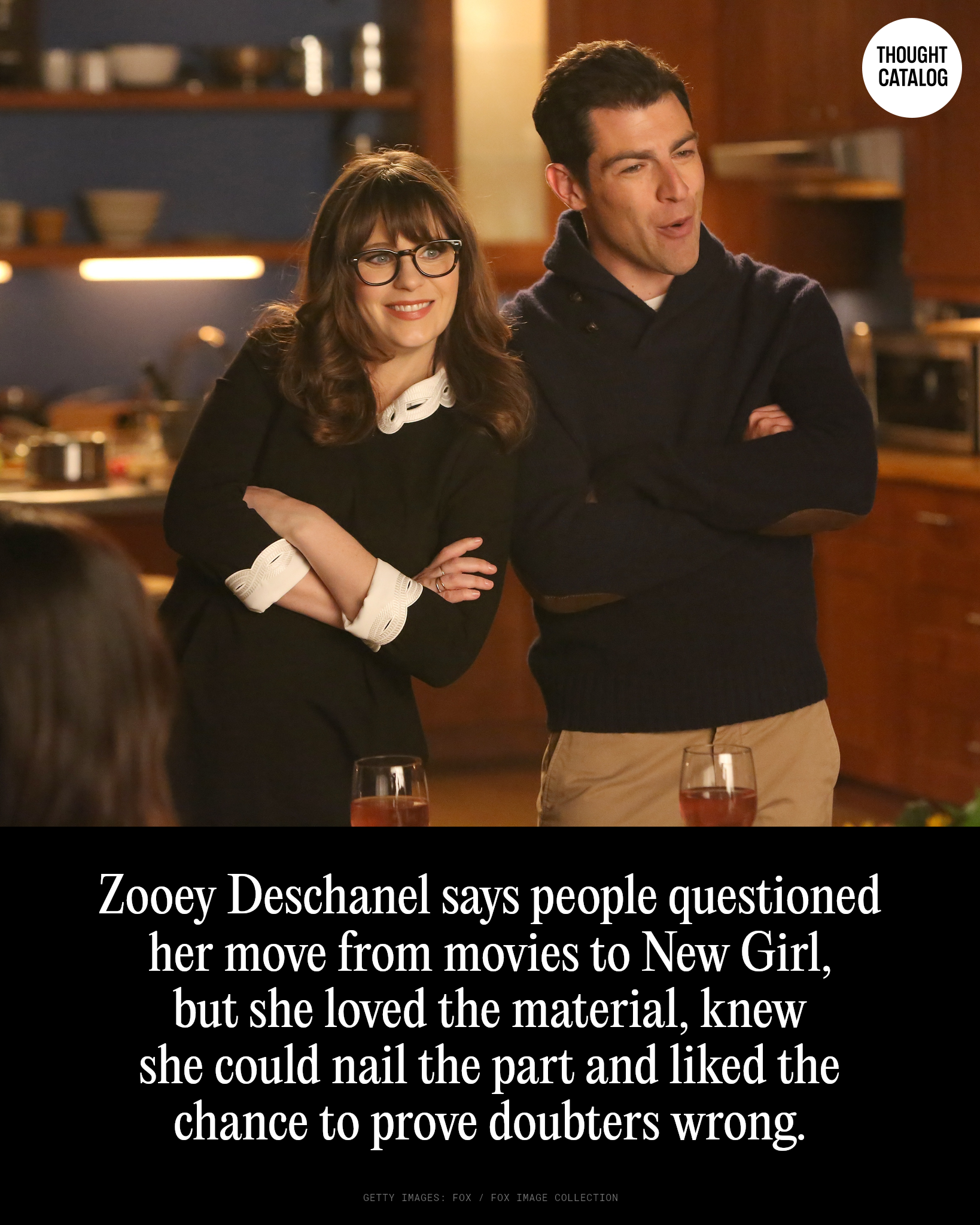 Zooey Deschanel in a promotional photo for New Girl on FOX